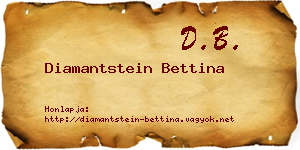 Diamantstein Bettina névjegykártya